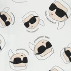 Baby Boys Black & White Ikonik Dungaree Set, 1, hi-res