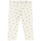 Younger Girls Red & Ivory Teddy Bear Logo Leggings Set, 1, hi-res