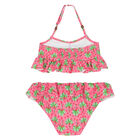 Girls Pink Palm Tree Bikini, 1, hi-res