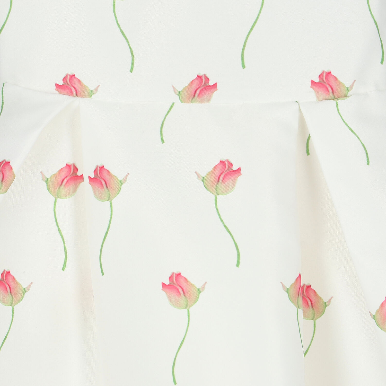 Girls White & Pink Floral Dress, 1, hi-res