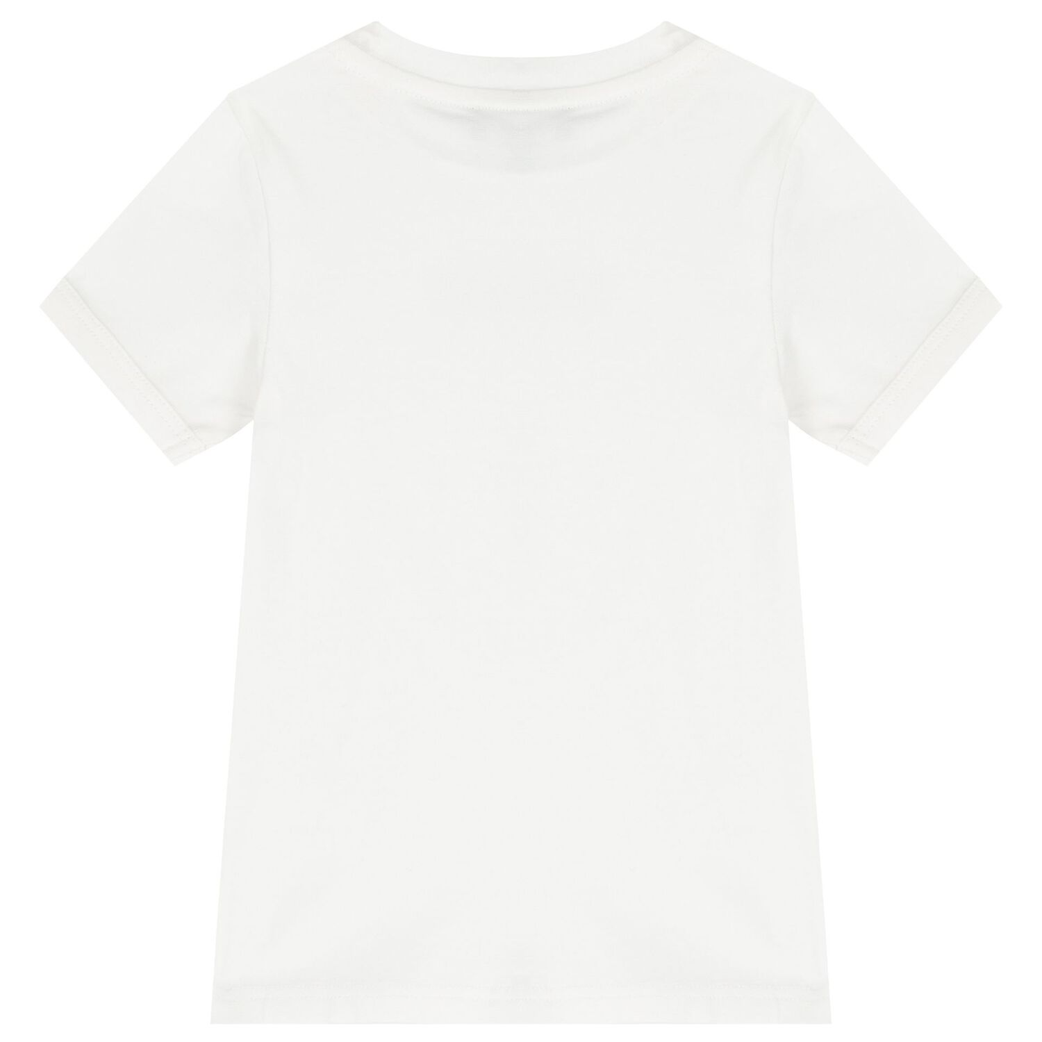 Girls White Logo T-Shirt, 1, hi-res