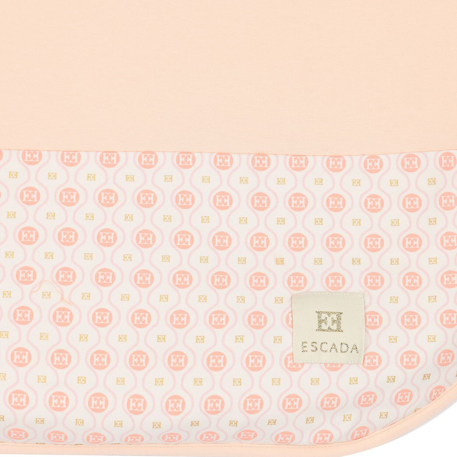 Baby Girls Pink & Ivory Logo Blanket, 2, hi-res