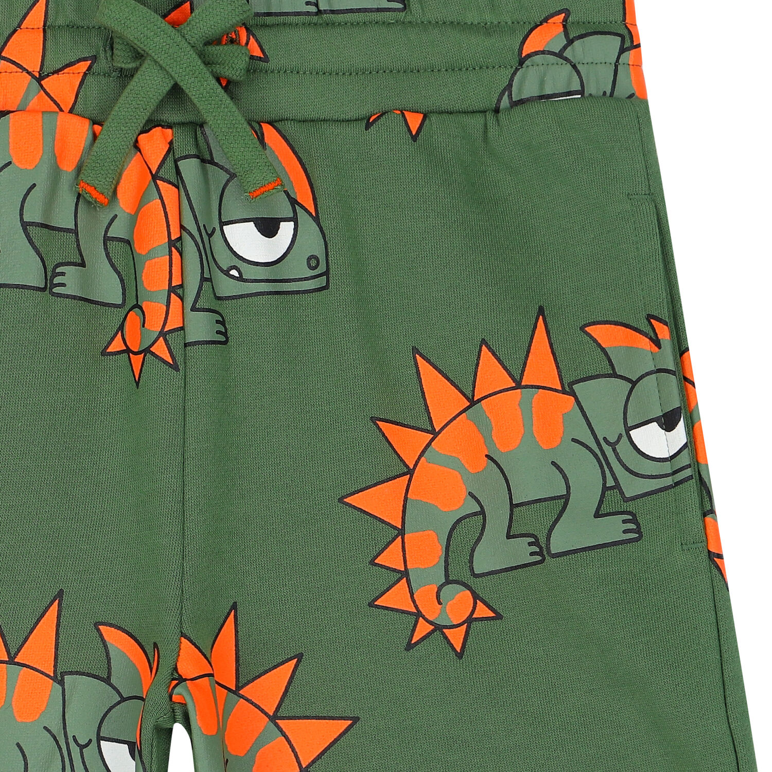 Boys Green Chameleon Shorts, 1, hi-res