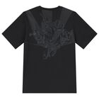 Boys Black Logo Marvel T-Shirt, 1, hi-res
