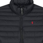 Boys Black Logo Puffer Jacket, 1, hi-res