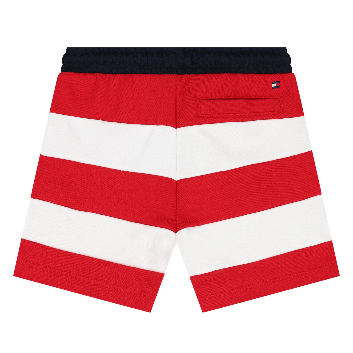 Boys Red & White Stripe Shorts, 1, hi-res