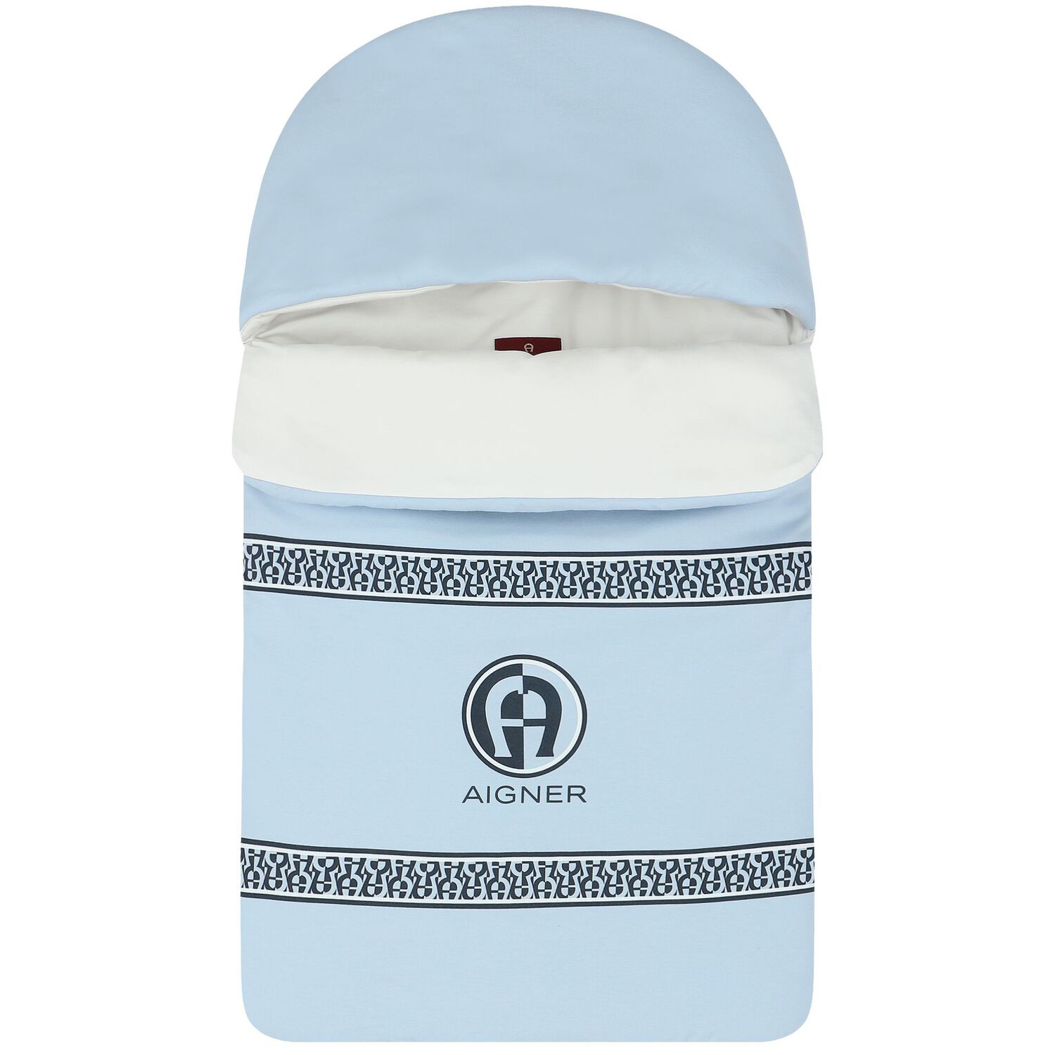 Baby Boys Blue & White Logo Baby Set, 1, hi-res