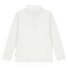 Boys White Logo Long Sleeve Polo Shirt, 2, hi-res