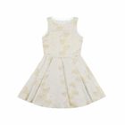 Older Girls Gold Brocade Dress, 1, hi-res
