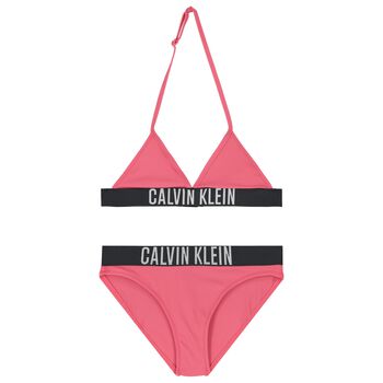 Girls Pink Triangle Bikini