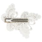 Girls White & Gold Embellished Butterfly Hair Clip, 3, hi-res