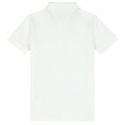 Boys White Logo Polo Shirt, 3, hi-res