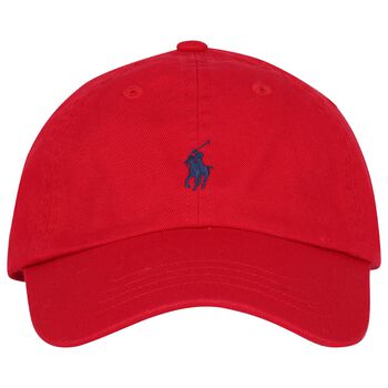 Boys Red Logo Cap