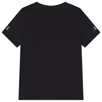 Boys Black Logo T-Shirt