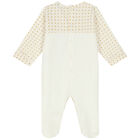 Ivory & Gold Logo Babygrow, 2, hi-res