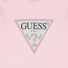 Girls Pink Logo Sweatshirt Dress, 2, hi-res