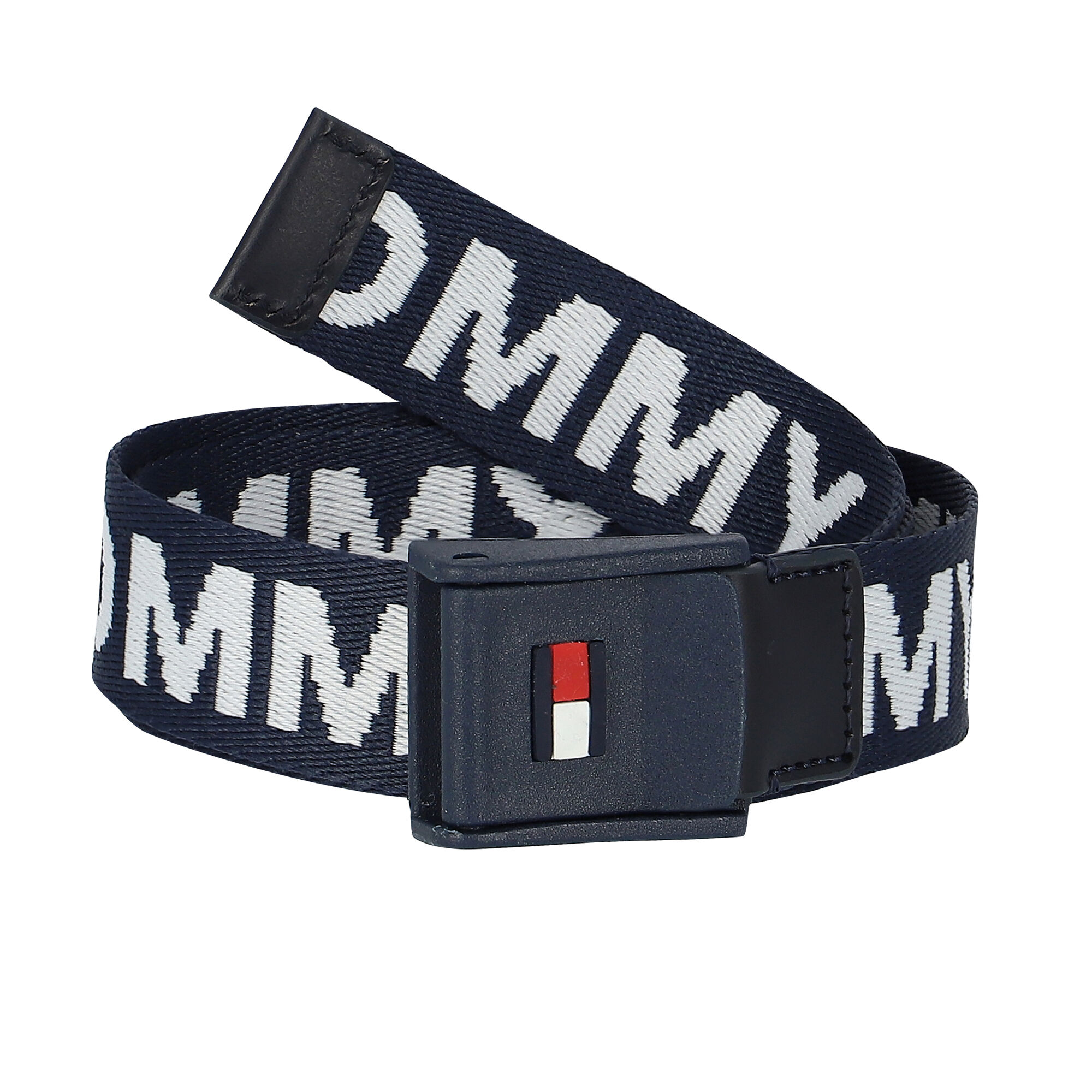 Tommy Hilfiger Boys Navy Logo Webbing Belt Junior Couture UK