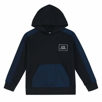 Boys Navy Blue Hooded Top