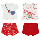 Baby Girls T-Shirt & Shorts Set (4 Piece), 1, hi-res