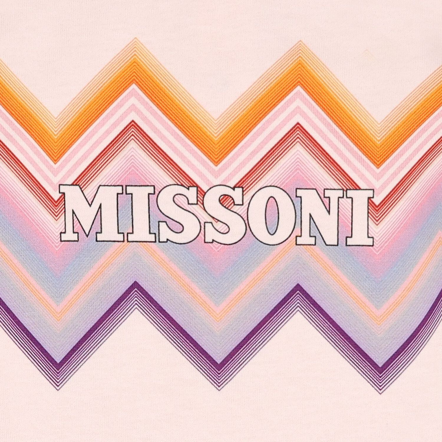 Younger Girls Pink Zig Zag Logo T-Shirt, 1, hi-res
