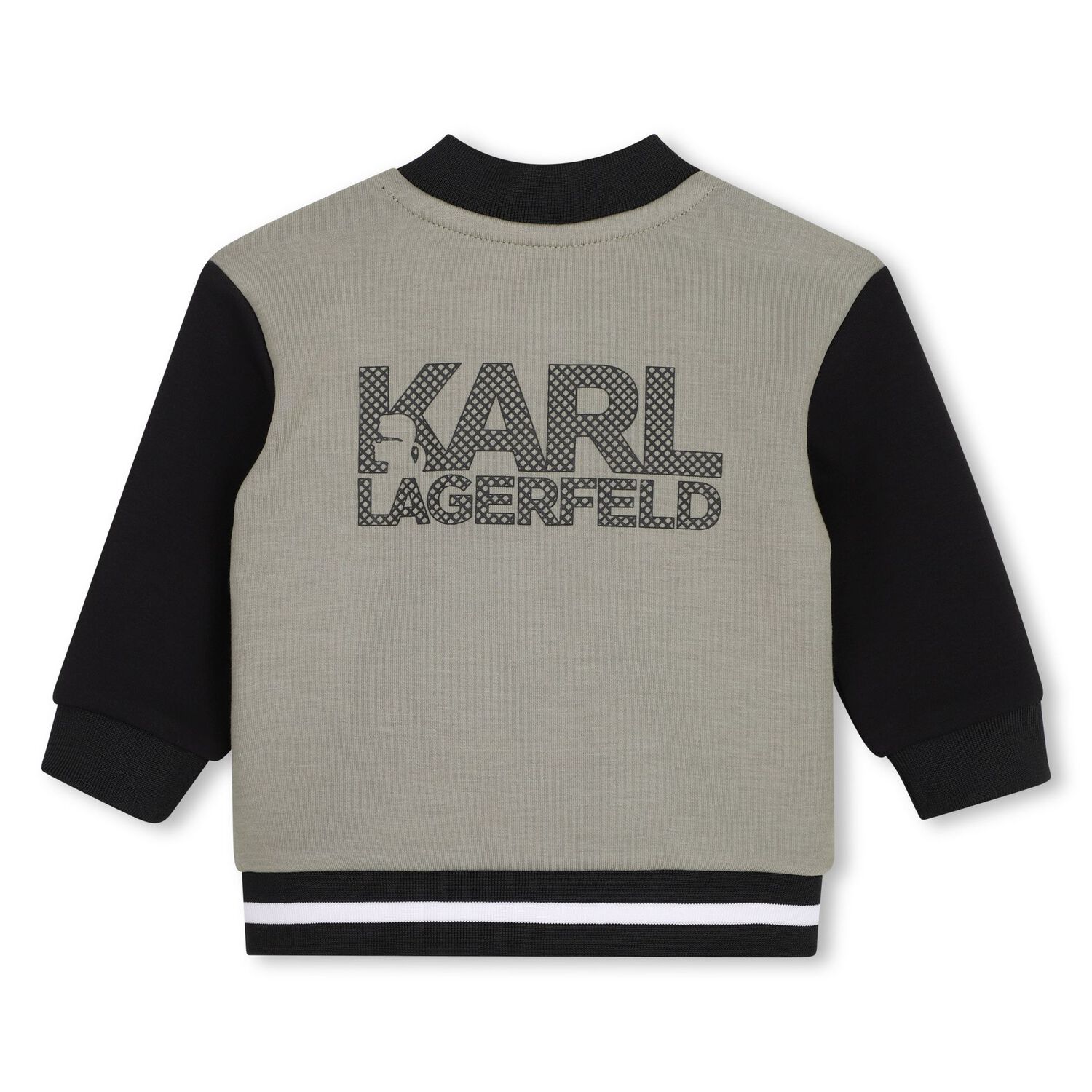Younger Boys Green & Black Ikonik Karl Tracksuit Set, 1, hi-res