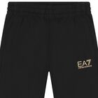 Boys Black Logo Joggers, 1, hi-res