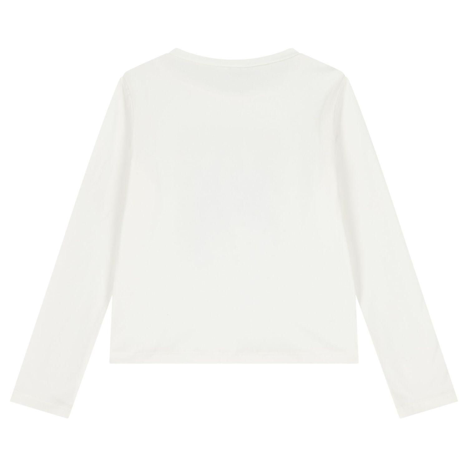 Girls Ivory Long Sleeve Top, 1, hi-res