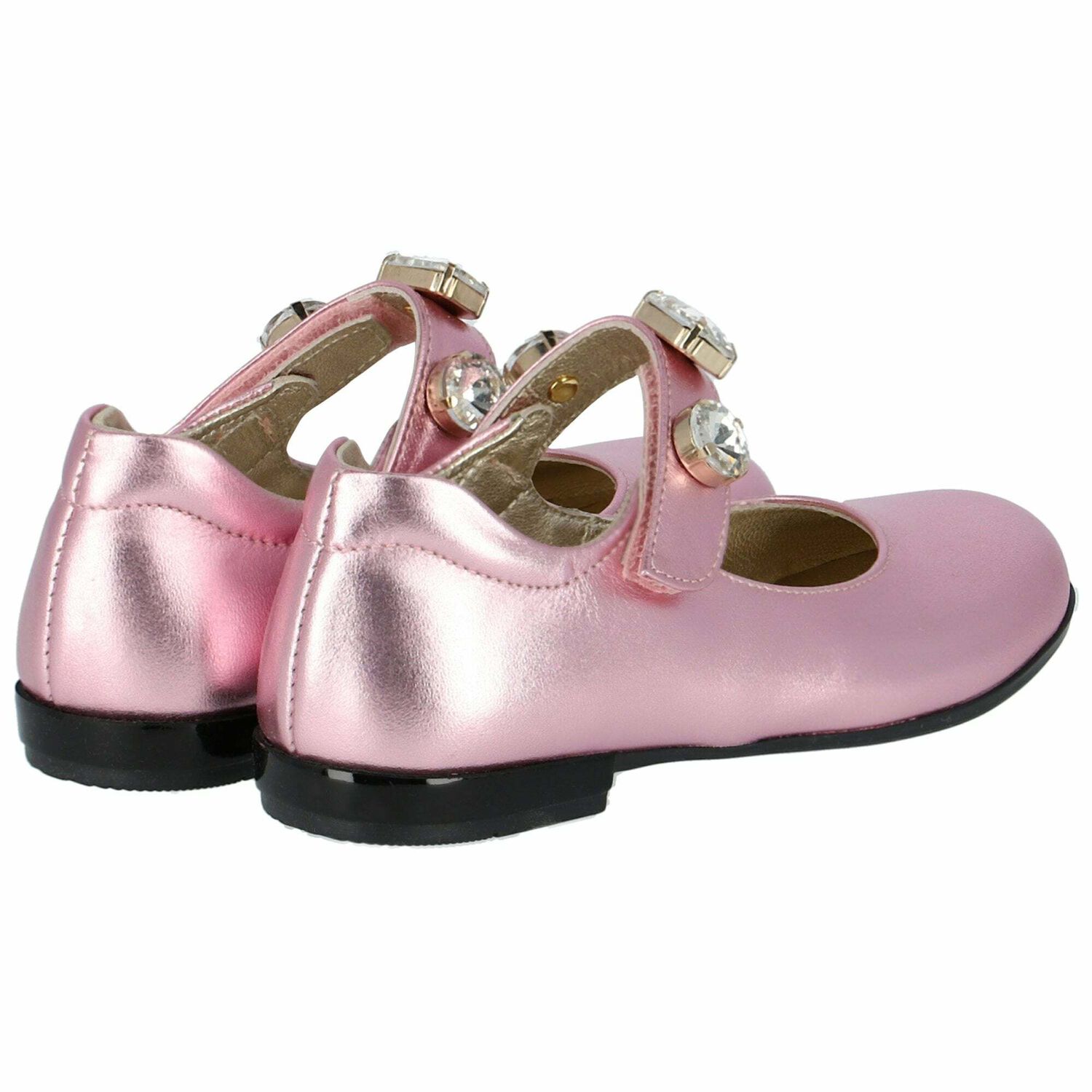 Girls Pink Embellished Shoes, 1, hi-res