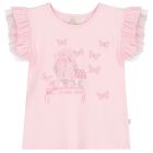 Girls Pink Embellished Tulle Skirt Set, 1, hi-res