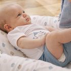 Baby Boys White Teddy Bear Blanket, 1, hi-res