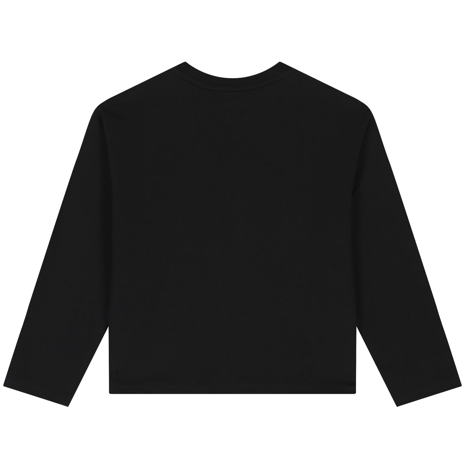 Girls Black & Pink Logo Long Sleeve Top , 1, hi-res image number null