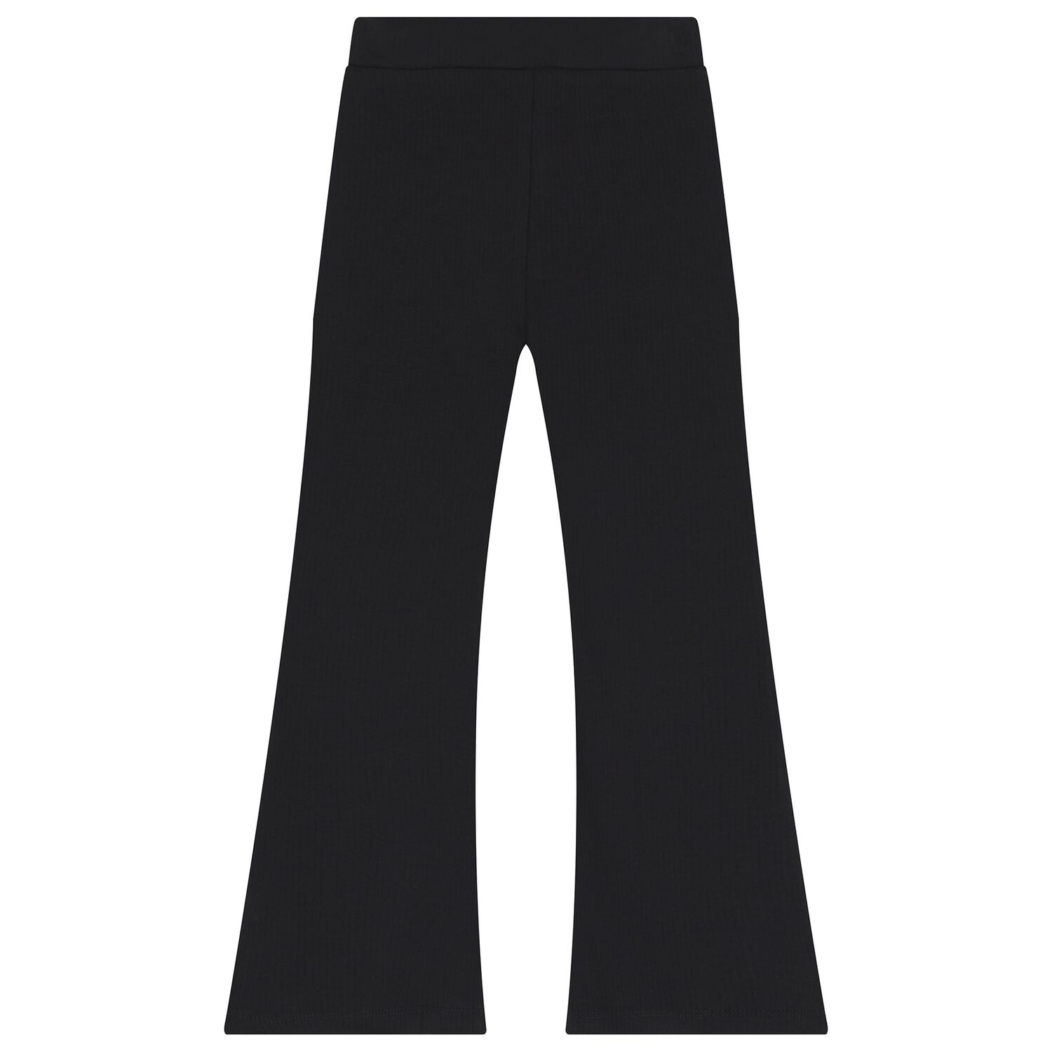 Girls Black Flared Leggings, 1, hi-res image number null