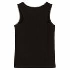 Girls Black Logo Top, 1, hi-res