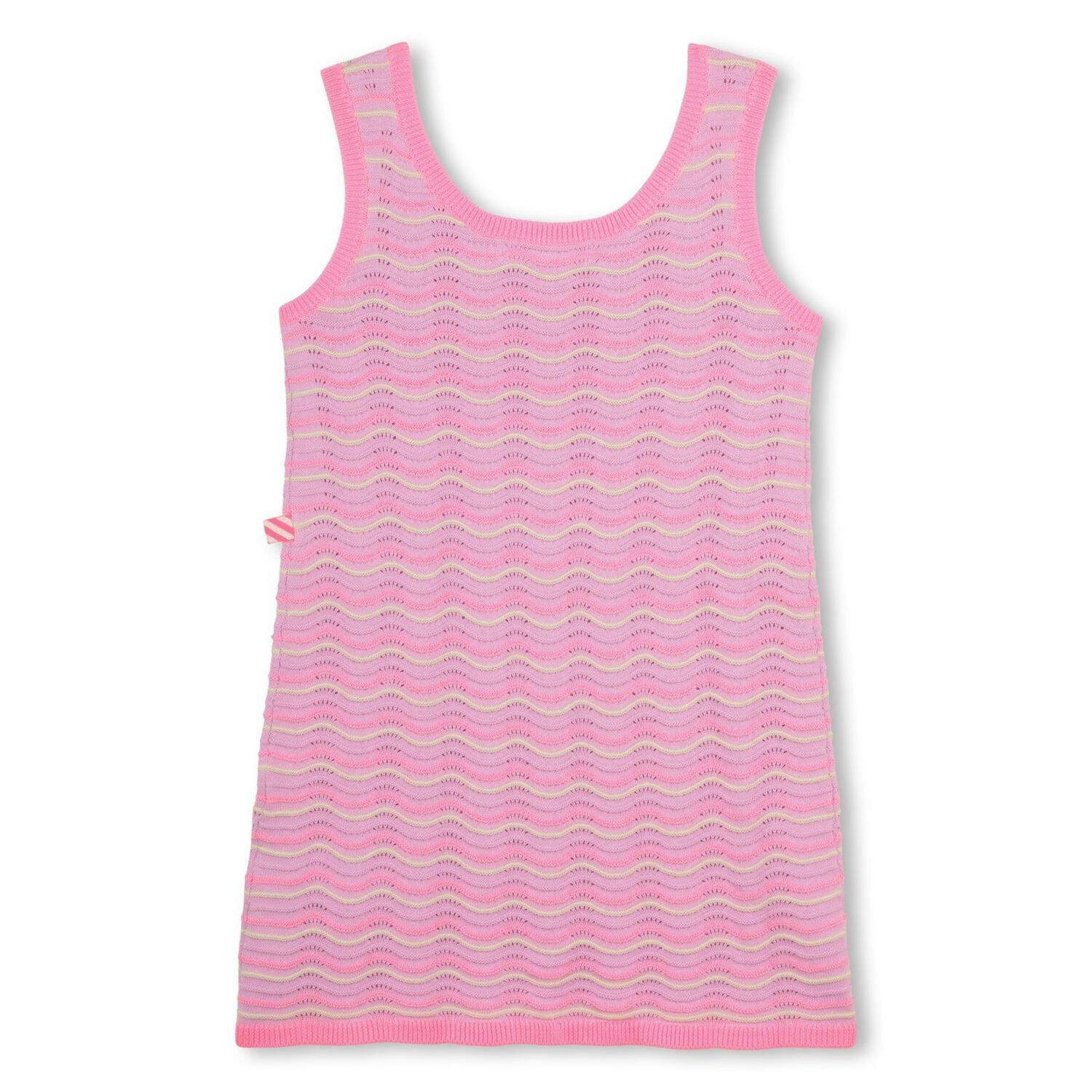 Girls Pink & Purple Crochet Dress, 1, hi-res