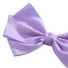 Girls Lilac Bow Hairclip, 6, hi-res