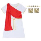Boys White & Red Toga Costume, 1, hi-res