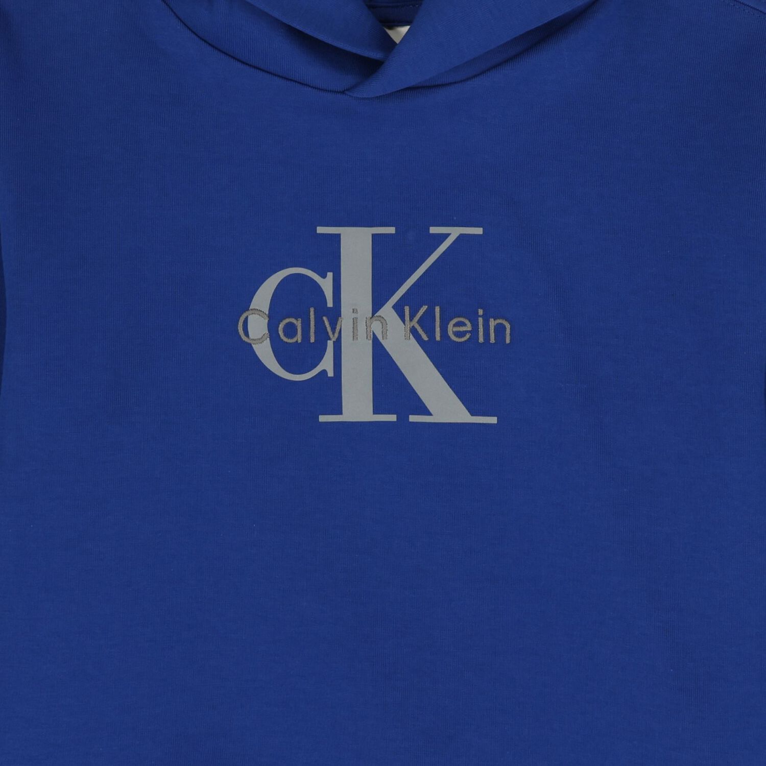 Boys Blue Logo Hooded Top, 1, hi-res