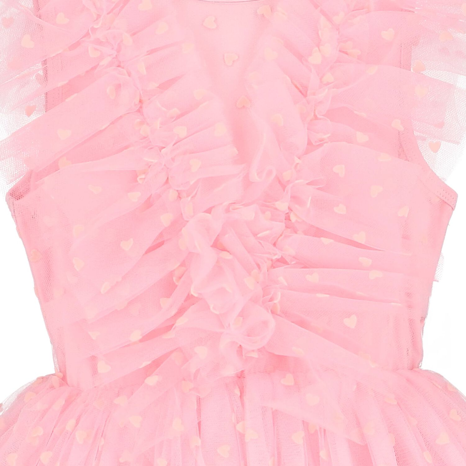 Girls Pink Tulle Dress, 1, hi-res