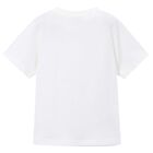 Boys White Robot T-Shirt, 3, hi-res