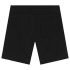 Boys Black Logo Shorts Set, 1, hi-res