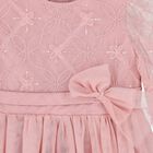 Girls Pink Petal Embroidered Tulle Dress, 1, hi-res