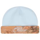 Baby Boys Beige & Blue Geo Map Babygrow Gift Set, 1, hi-res