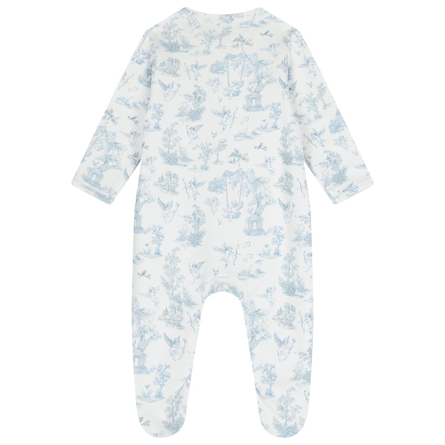 Baby Boys White & Blue Babygrow Gift Set , 1, hi-res