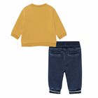Baby Boys Yellow & Navy Trousers Set, 1, hi-res