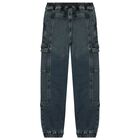 Boys Blue Logo Jeans, 1, hi-res