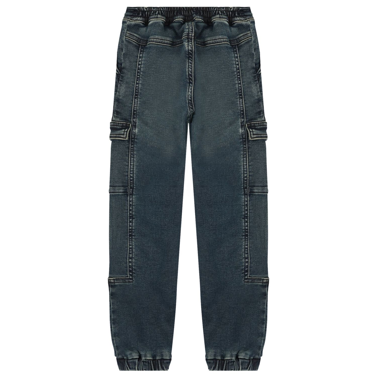 Boys Blue Logo Jeans, 1, hi-res