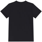 Boys Navy Blue Logo T-Shirt, 1, hi-res