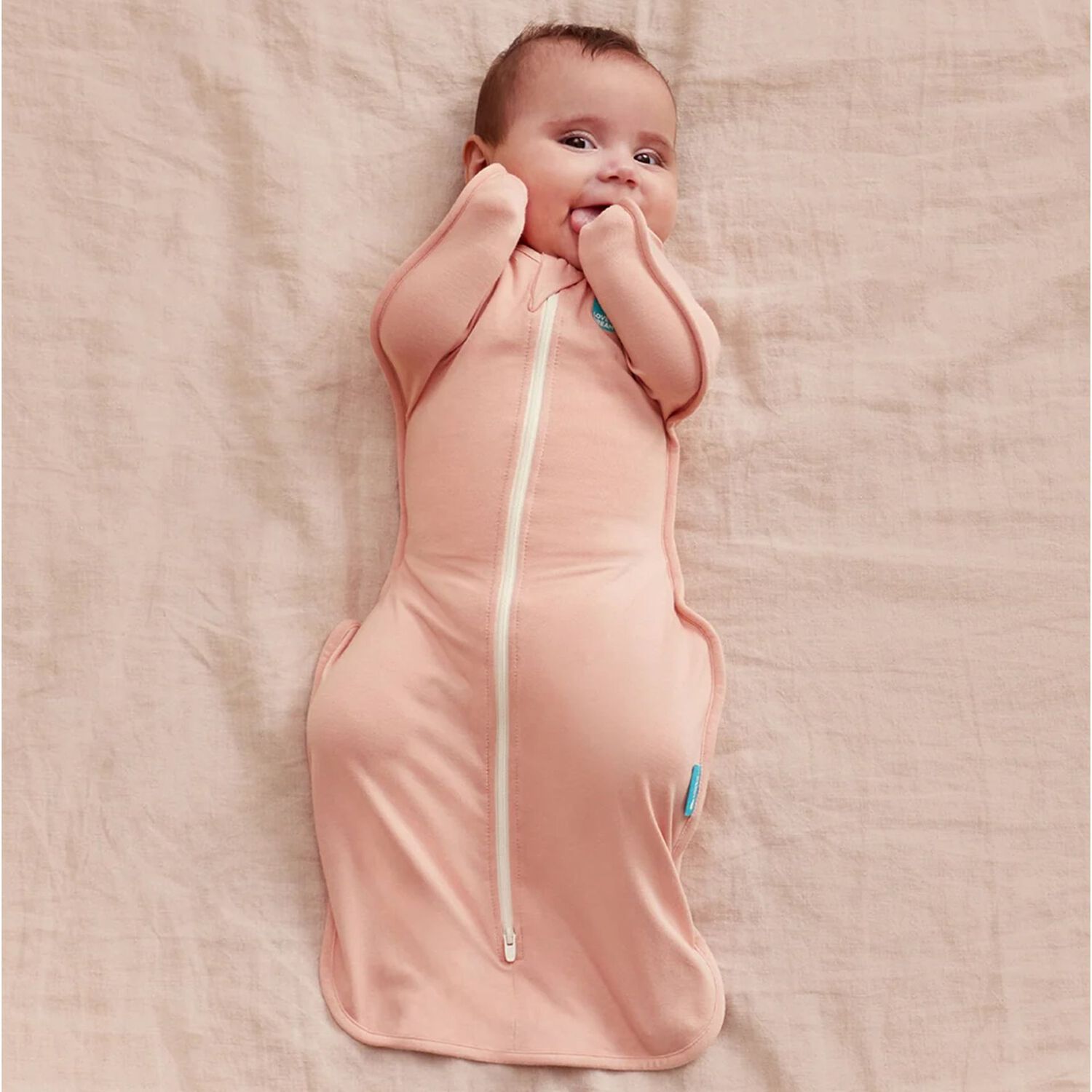 Baby Girl Pink Logo Swaddle Up, 1, hi-res