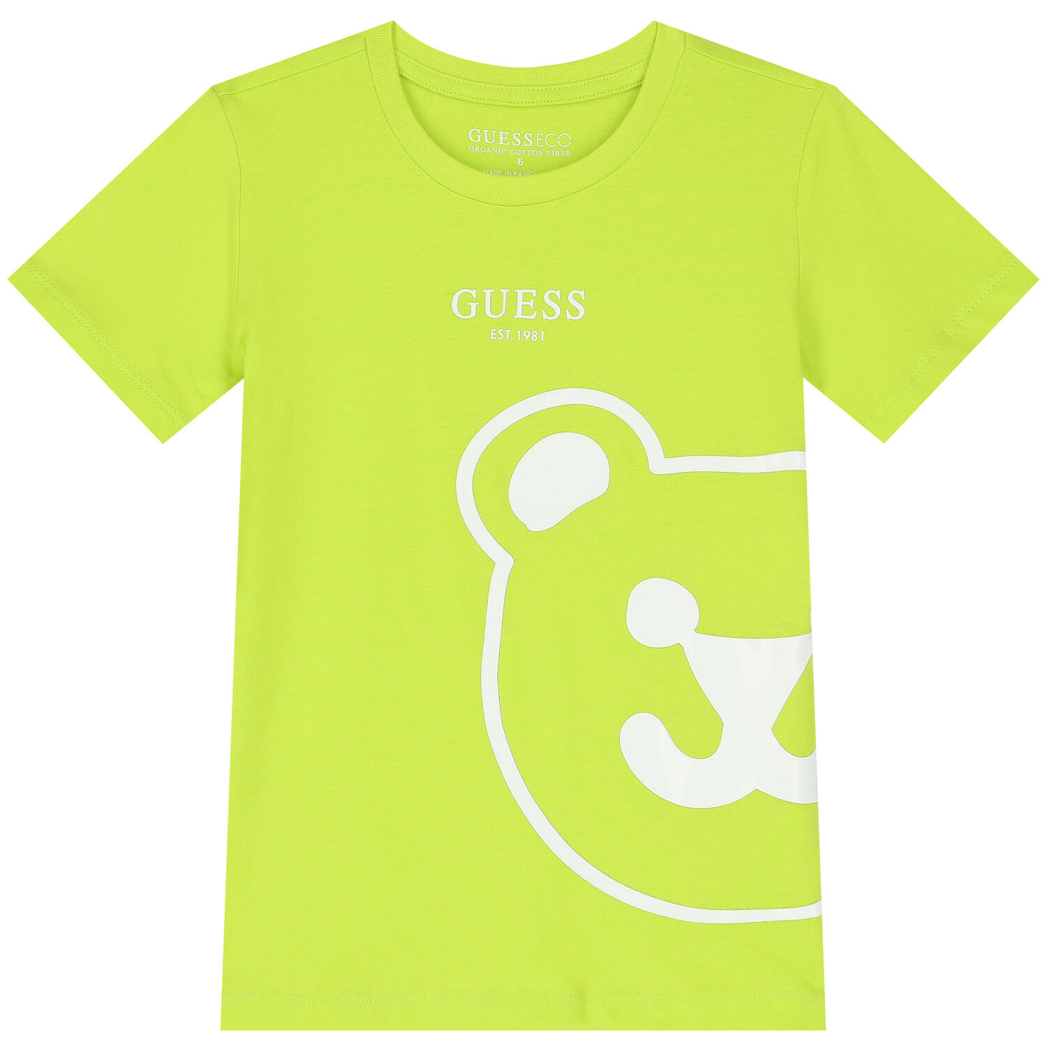 Boys Green Teddy Bear Logo T-Shirt, 4, hi-res