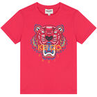 Girls Pink Tiger T-Shirt, 1, hi-res